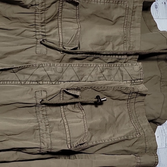 Cotton On 100% Cotton Full Zip Hooded Utility Jacket Size 10 - Picture 5 of 7